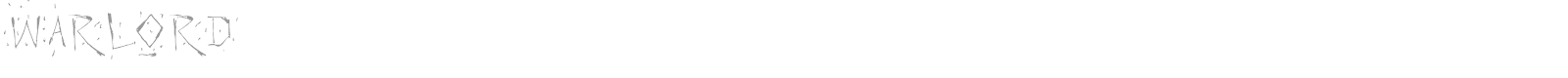 Warlord font preview