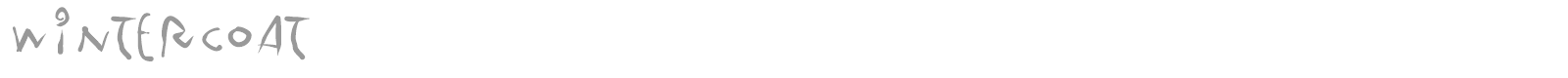 Winter Coat font preview