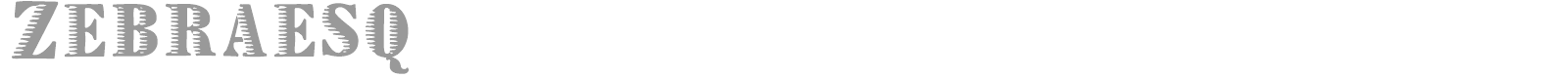 Zebraesq font preview