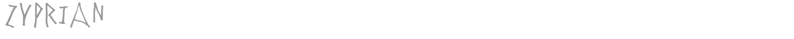 Zyprian font preview