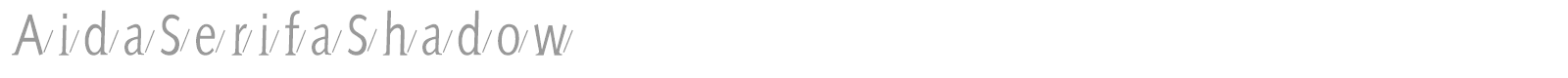 Aida Serifa Shadow font preview