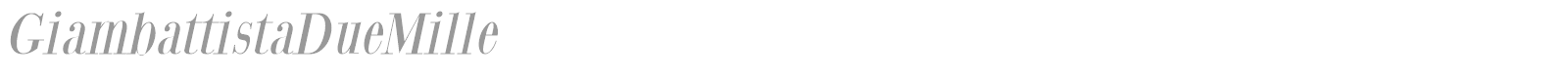 Giambattista 2000 font preview