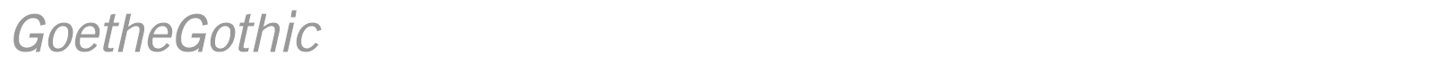 Goethe Gothic font preview