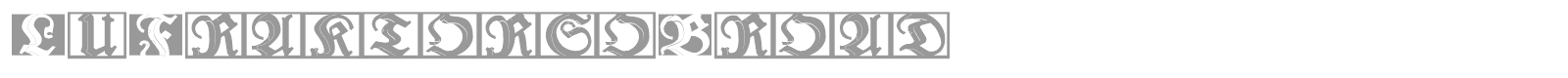 Lu Fraktorso Broad font preview