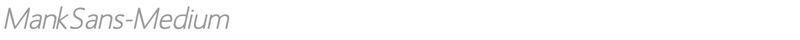Mank Sans font preview