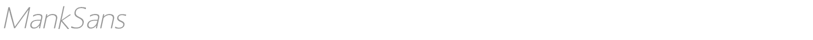Mank Sans font preview