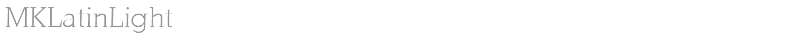 MK Latin font preview