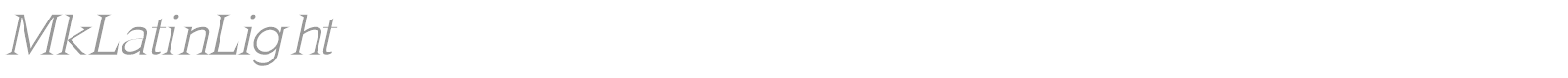 MK Latin font preview