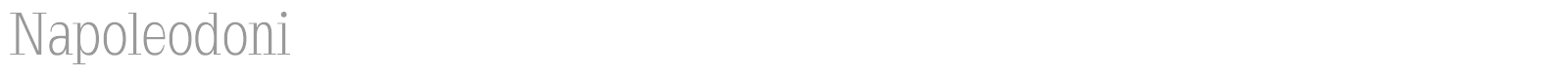 Napoleodoni font preview