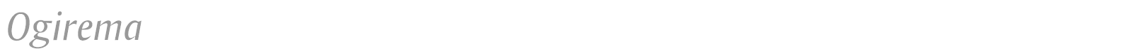 Ogirema font preview