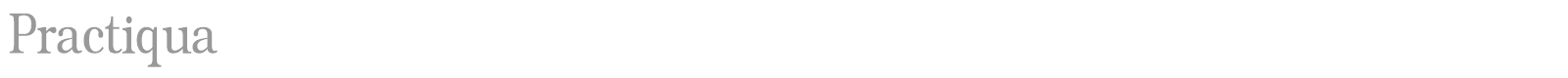Practiqua font preview