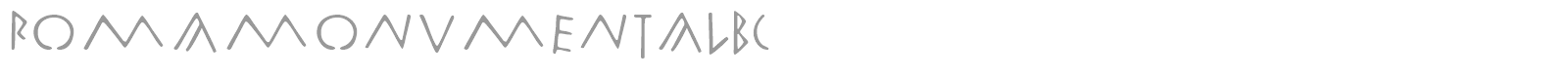 Roma Monumental BC font preview