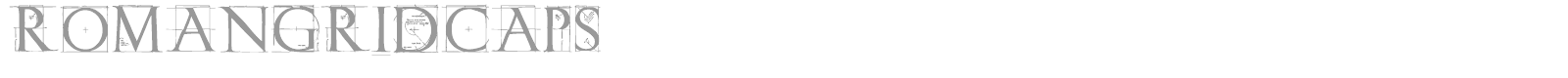 Roman Grid Caps font preview