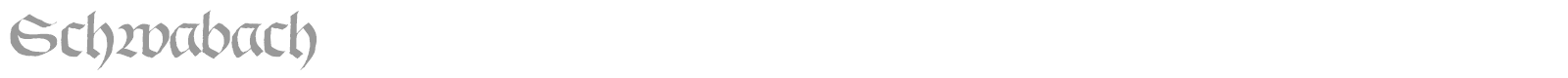 Schwabach font preview