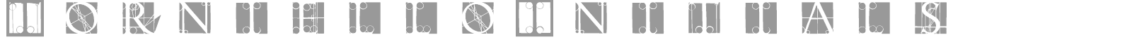 Torniello Initials font preview