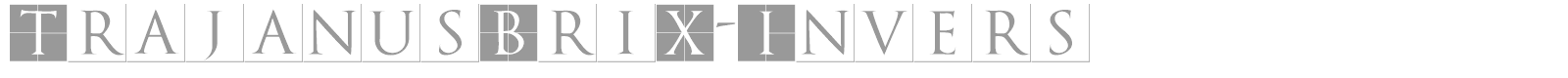 Trajanus Bricks font preview
