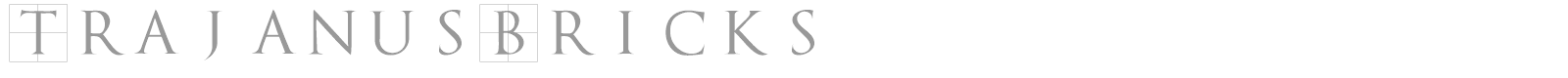 Trajanus Bricks font preview