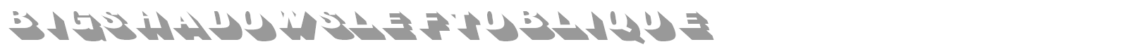 Big Shadows font preview