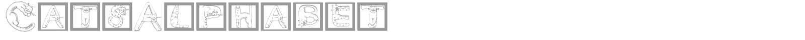 Cats Alphabet font preview