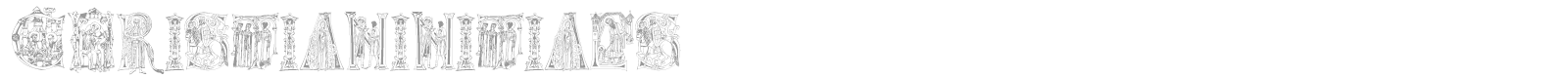 Christian Initials font preview