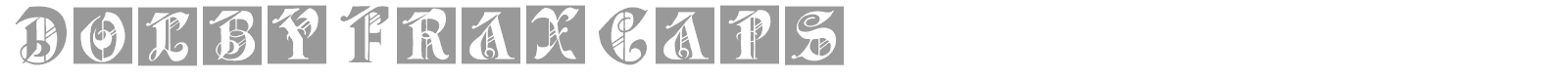 Dolby Frax Caps font preview