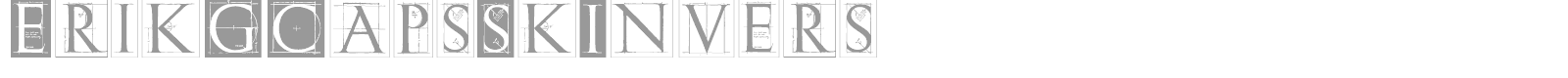 Eric Gill Caps Sketched font preview