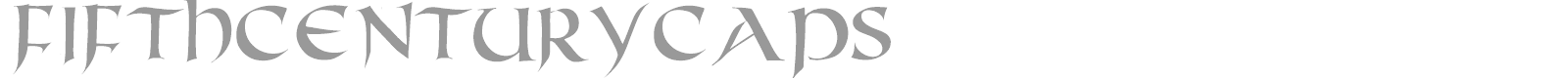 Fifth Century Caps font preview
