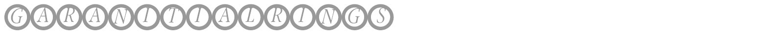 Garanitial Rings font preview