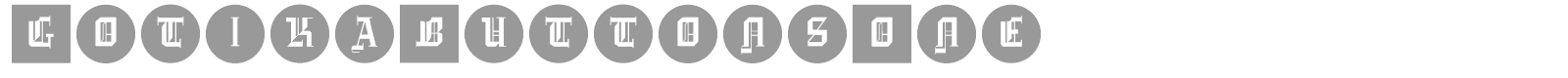 Gotika Buttons font preview