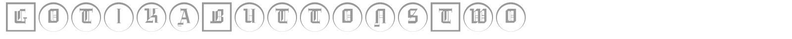 Gotika Buttons font preview