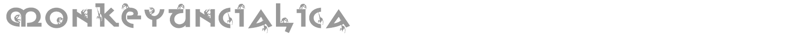 Monkey Uncialica font preview