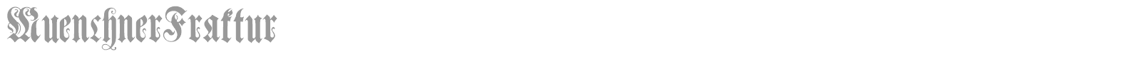Muenchner Fraktur font preview
