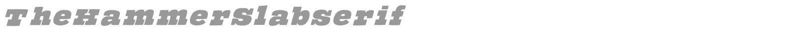 The Hammer Slabserif font preview
