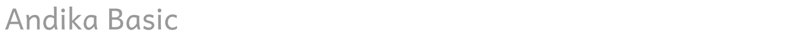 Andika Basic font preview