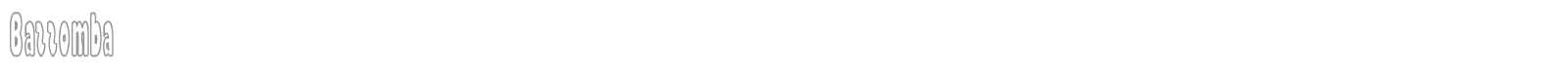 Bazzomba font preview