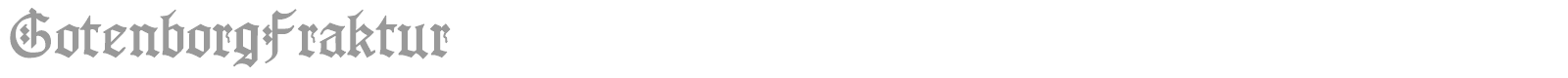 Gotenborg Fraktur font preview