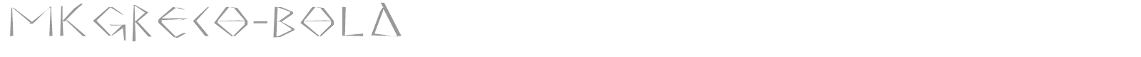 MK Greco Bold font preview
