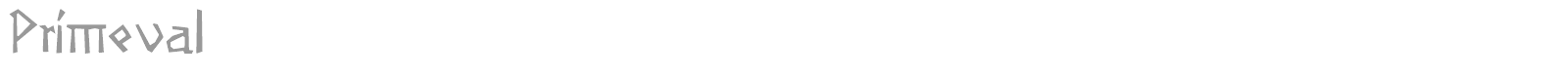 Primeval font preview
