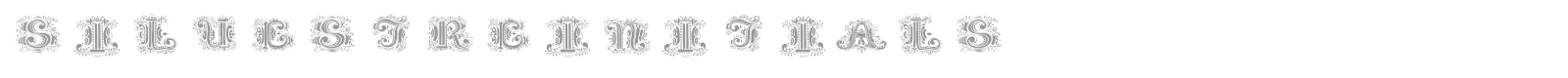 Silvestre Initials font preview