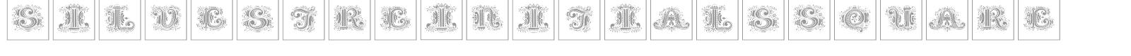 Silvestre Initials font preview