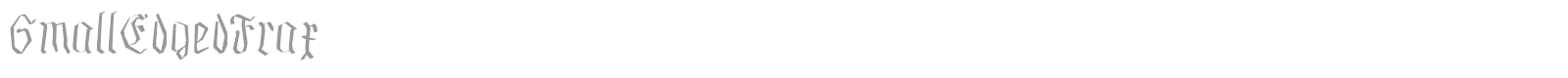 Small Edged Frax font preview