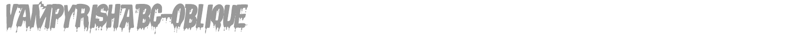 Vampyrish ABC font preview
