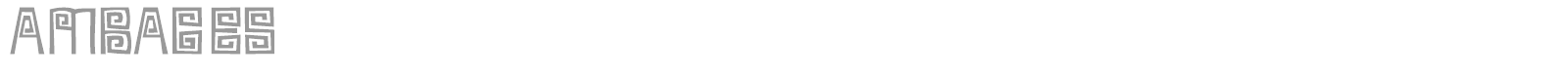 Ambages font preview