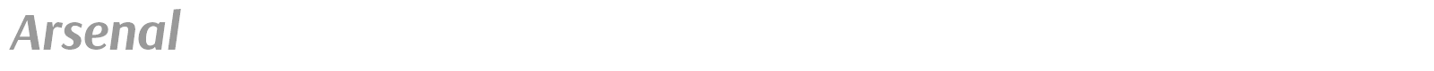 Arsenal font preview