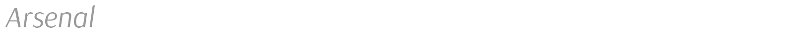 Arsenal font preview