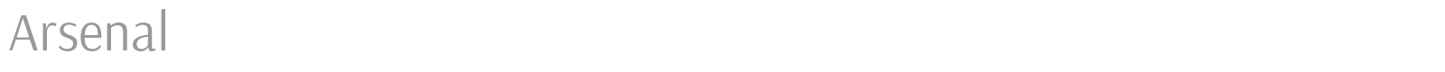 Arsenal font preview