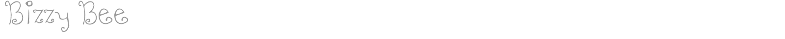 Bizzy Bee font preview
