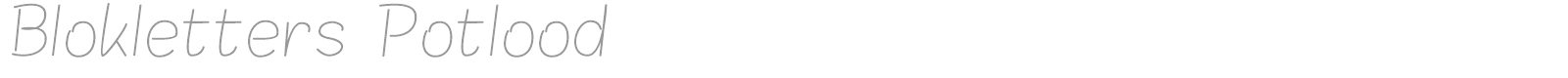 Blokletters font preview