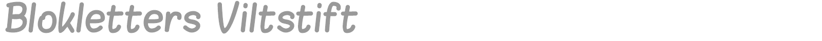 Blokletters font preview