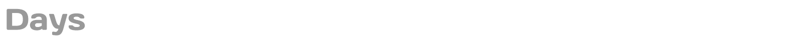 Days font preview